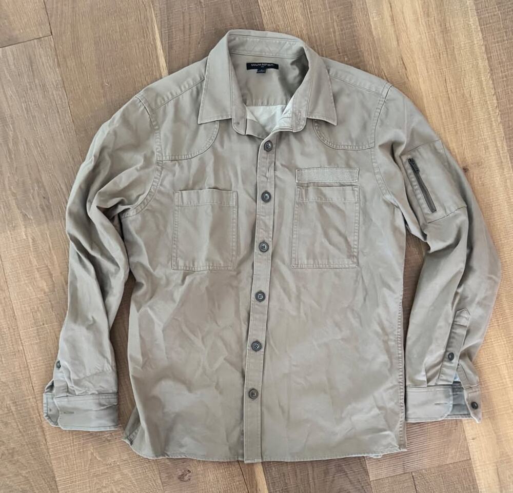 Banana Republic Large Men's Utility / Field Shirt Jacket – Khaki Heavy Weight